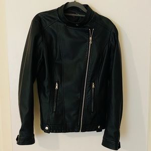 Faux Leather Biker Jacket